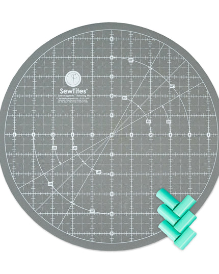 Sew Magnetic 11" Rotating Self-Healing Cutting Mat + 6 Boosters