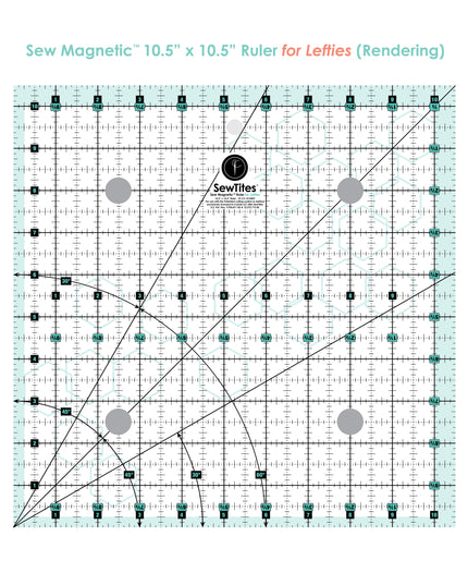 PRE-ORDER: Sew Magnetic 10.5" x 10.5" Ruler