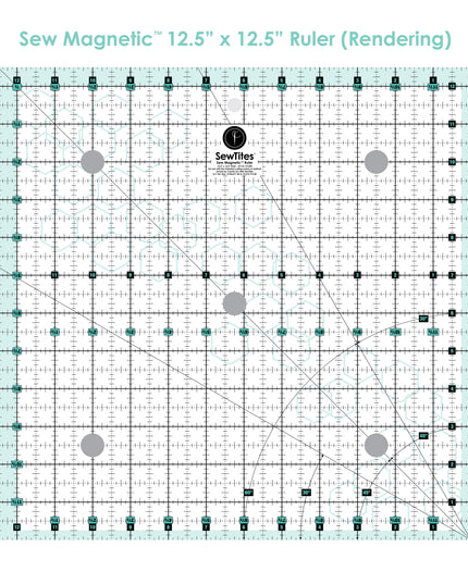 PRE-ORDER: Sew Magnetic 12.5" x 12.5" Ruler
