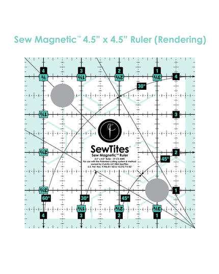 PRE-ORDER: Sew Magnetic 4.5" x 4.5" Ruler