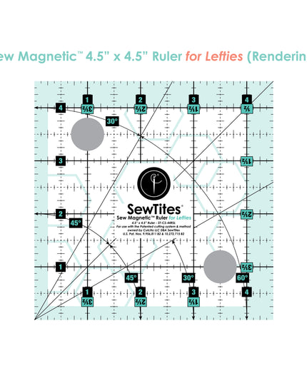 PRE-ORDER: Sew Magnetic 4.5" x 4.5" Ruler