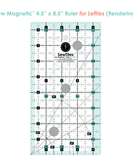 PRE-ORDER: Sew Magnetic 4.5" x 8.5" Ruler
