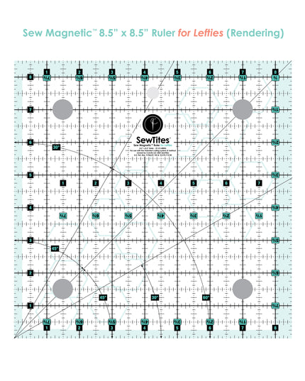 PRE-ORDER: Sew Magnetic 8.5" x 8.5" Ruler