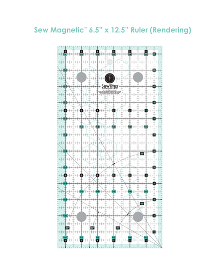 PRE-ORDER: Sew Magnetic 6.5" x 12.5" Ruler